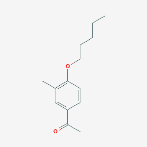 molecular formula C14H20O2 B7978745 3'-Methyl-4'-n-pentoxyacetophenone 