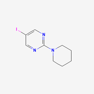 molecular formula C9H12IN3 B7978775 5-碘-2-(哌啶-1-基)嘧啶 