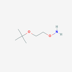 molecular formula C6H15NO2 B7978781 O-(2-Tert-butoxyethyl)hydroxylamine CAS No. 1023742-13-3