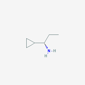 molecular formula C6H13N B7978801 (S)-1-cyclopropyl-propylamine 