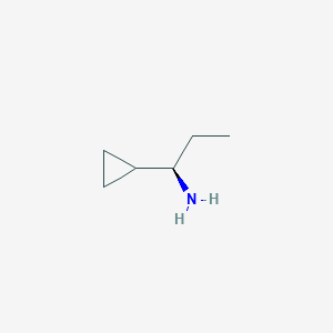 molecular formula C6H13N B7978804 (R)-1-cyclopropyl-propylamine 