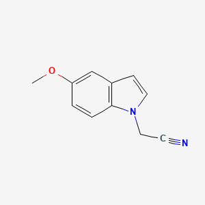 molecular formula C11H10N2O B7978895 2-(5-Methoxy-1H-indol-1-yl)acetonitrile 
