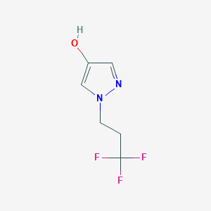 molecular formula C6H7F3N2O B7978991 1-(3,3,3-Trifluoropropyl)-1H-pyrazol-4-ol 
