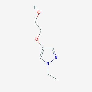 molecular formula C7H12N2O2 B7979005 2-((1-Ethyl-1H-pyrazol-4-yl)oxy)ethanol 