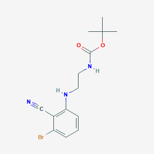 tert-butyl N-[2-(3-bromo-2-cyanoanilino)ethyl]carbamate
