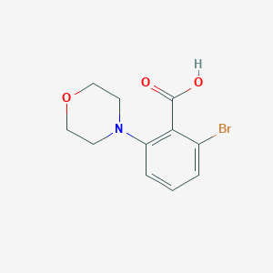 molecular formula C11H12BrNO3 B7979053 2-Bromo-6-morpholin-4-ylbenzoic acid 