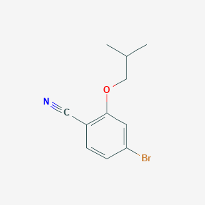 molecular formula C11H12BrNO B7979062 4-Bromo-2-(2-methylpropoxy)benzonitrile 