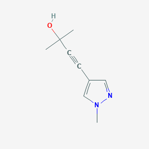 2-methyl-4-(1-methyl-1H-pyrazol-4-yl)but-3-yn-2-ol