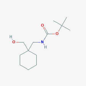 molecular formula C13H25NO3 B7979074 N-Boc-1-(hydroxymethyl)-1-cyclohexanemethanamine 