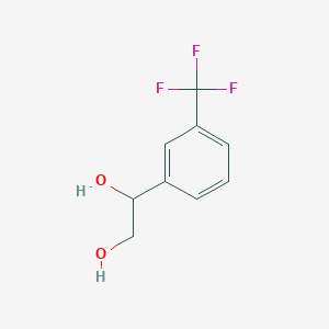 molecular formula C9H9F3O2 B7979076 1-[3-(Trifluoromethyl)phenyl]-1,2-ethanediol 