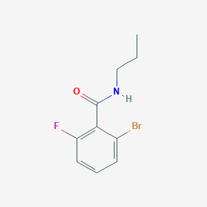 molecular formula C10H11BrFNO B7979111 2-Bromo-6-fluoro-N-propylbenzamide 