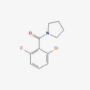 molecular formula C11H11BrFNO B7979123 1-(2-Bromo-6-fluorobenzoyl)pyrrolidine 