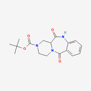 tert-butyl 6,12-dioxo-3,4,6,11,12,12a-hexahydropyrazino[2,1-c][1,4]benzodiazepine-2(1H)-carboxylate