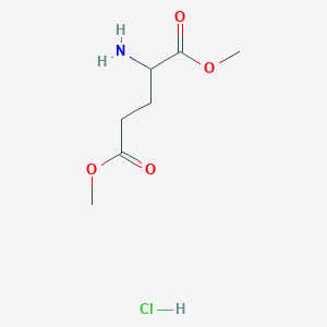 molecular formula C7H14ClNO4 B079792 二甲基 DL-谷氨酸盐酸盐 CAS No. 13515-99-6