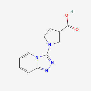 1-[1,2,4]Triazolo[4,3-a]pyridin-3-yl-3-pyrrolidinecarboxylic acid