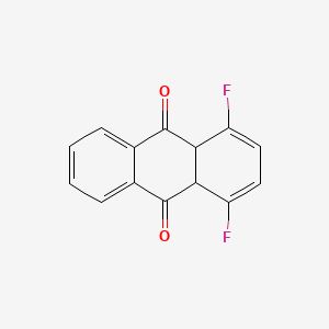 molecular formula C14H8F2O2 B7979242 1,4-Difluoro-4a,9a-dihydroanthracene-9,10-dione 