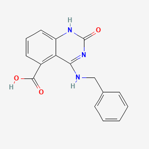 molecular formula C16H13N3O3 B7979261 4-(Benzylamino)-2-oxo-1,2-dihydroquinazoline-5-carboxylic acid 