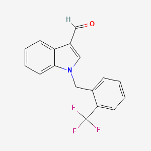 1-[2-(trifluoromethyl)benzyl]-1H-indole-3-carbaldehyde
