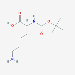 molecular formula C11H22N2O4 B7979312 6-氨基-2-{[(叔丁氧基)羰基]氨基}己酸 