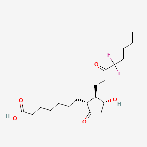 molecular formula C20H32F2O5 B7979315 Prostan-1-oic acid, 16,16-difluoro-11-hydroxy-9,15-dioxo-, (11alpha)- 