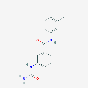 molecular formula C16H17N3O2 B7979328 3-(carbamoylamino)-N-(3,4-dimethylphenyl)benzamide 