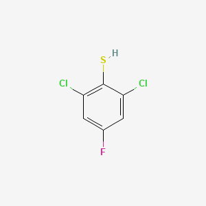 molecular formula C6H3Cl2FS B7979346 2,6-Dichloro-4-fluorothiophenol 