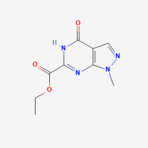 ethyl 1-methyl-4-oxo-5H-pyrazolo[3,4-d]pyrimidine-6-carboxylate