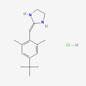 molecular formula C16H25ClN2 B7979377 2-[(4-Tert-butyl-2,6-dimethylphenyl)methylidene]imidazolidine;hydrochloride 