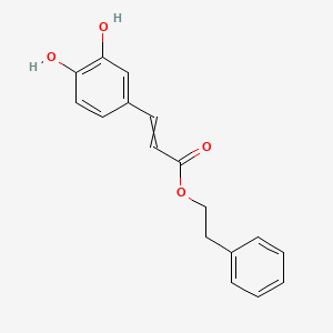 molecular formula C17H16O4 B7979405 3,4-Dihydroxycinnamic Acid Phenethyl Ester 