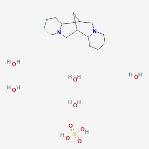 molecular formula C15H38N2O9S B7979420 (-)-Lupinidine (sulfate pentahydrate) 