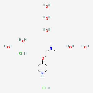molecular formula C9H36Cl2N2O8 B7979463 N,N-Dimethyl-2-(4-piperidinyloxy)ethanamine dihydrochloride heptahydrate 