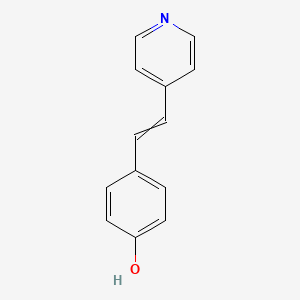 molecular formula C13H11NO B7979473 4-[2-(4-Pyridinyl)-ethenyl]-phenol 
