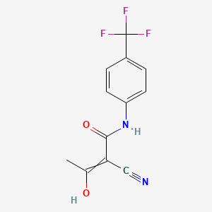 2-cyano-3-hydroxy-N-(4-(trifluoromethyl)phenyl)but-2-enamide