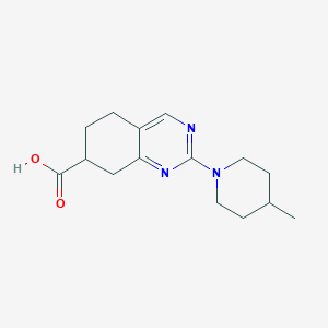 2-(4-Methylpiperidino)-5,6,7,8-tetrahydro-7-quinazolinecarboxylic acid