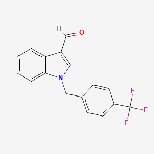 1-[4-(trifluoromethyl)benzyl]-1H-indole-3-carbaldehyde