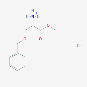 molecular formula C11H16ClNO3 B7979559 (1-Methoxy-1-oxo-3-phenylmethoxypropan-2-yl)azanium;chloride 