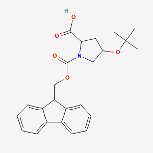 molecular formula C24H27NO5 B7979566 Fmoc-D-Hyp(tBu)-OH 