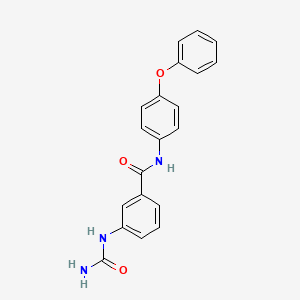 3-(carbamoylamino)-N-(4-phenoxyphenyl)benzamide