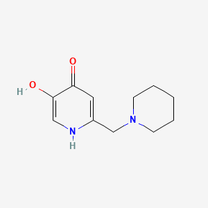 molecular formula C11H16N2O2 B7979614 5-hydroxy-2-(piperidinomethyl)-4(1H)-pyridinone 