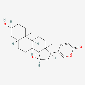 molecular formula C24H32O4 B7979643 14,15beta-Epoxy-3beta-hydroxy-5beta-bufa-20,22-dienolide CAS No. 24183-15-1