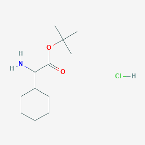 molecular formula C12H24ClNO2 B7979701 L-2-Cyclohexylglycine tert-butyl ester hydrochloride 
