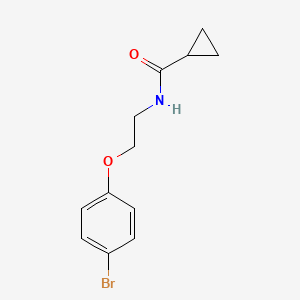 molecular formula C12H14BrNO2 B7979749 N-(2-(4-Bromophenoxy)ethyl)cyclopropanecarboxamide 