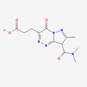 3-[8-(dimethylcarbamoyl)-7-methyl-4-oxo-8H-pyrazolo[5,1-c][1,2,4]triazin-3-yl]propanoic acid