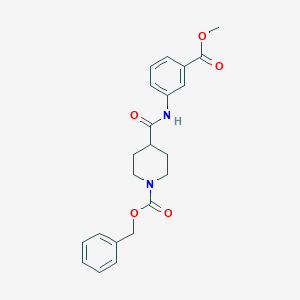 Benzyl 4-[(3-methoxycarbonylphenyl)carbamoyl]piperidine-1-carboxylate