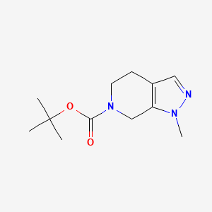 molecular formula C12H19N3O2 B7979839 tert-Butyl 1-methyl-4,5-dihydro-1H-pyrazolo[3,4-c]pyridine-6(7H)-carboxylate CAS No. 1395492-96-2