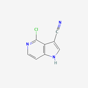 molecular formula C8H4ClN3 B7979862 4-Chloro-1H-pyrrolo[3,2-c]pyridine-3-carbonitrile 