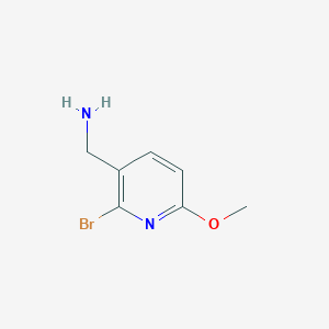 molecular formula C7H9BrN2O B7979878 (2-Bromo-6-methoxypyridin-3-yl)methanamine 