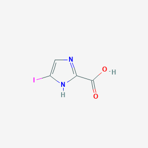 molecular formula C4H3IN2O2 B7979887 4-Iodo-1H-imidazole-2-carboxylic acid 