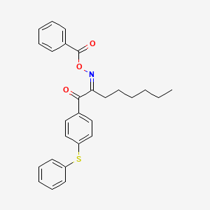 2-((Benzoyloxy)imino)-1-(4-(phenylthio)phenyl)octan-1-one