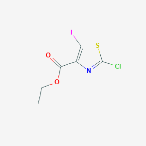 molecular formula C6H5ClINO2S B7979945 Ethyl 2-chloro-5-iodothiazole-4-carboxylate 